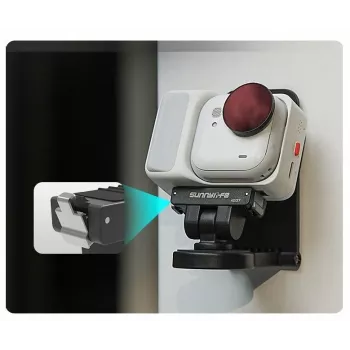 SUNNYLIFE Magnetic Quick Release Mount su 1/4 colio sriegiu, skirta Insta360 GO Ultra / GU-AD137-D