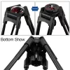 PULUZ 75mm Bowl Tripod Adapter with 1/4 inch and 3/8 inch Threads, Black (PU3503)