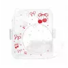 LOVEINSTANT Hard Protective Case for Fujifilm Instax Mini 12 - Red Cherries Pattern with Shoulder Strap