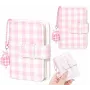LOVEINSTANT Pocket Photo Album for 28 Instax Mini Photos - Grid Pattern - Pink
