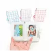 LOVEINSTANT Pocket Photo Album for 28 Instax Mini Photos - Grid Pattern - Pink