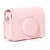 LOVEINSTANT 4-in-1 komplektas: dėklas, fotoalbumas, LCD apsauginis stikliukas ir objektyvo gaubtelis, skirta Fujifilm Instax Mini Evo - rožinė