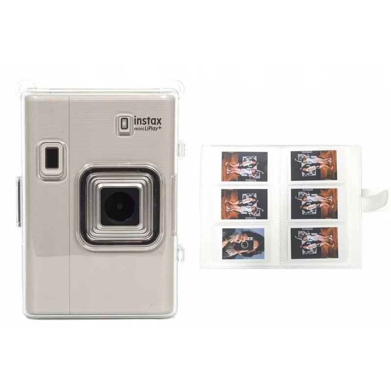LOVEINSTANT Case and Photo Album for Fujifilm Instax Mini LiPlay - Black