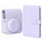 LOVEINSTANT fotoaparato dėklas ir nuotraukų albumo rinkinys, skirtas Fujifilm Instax Mini 13 – violetinis