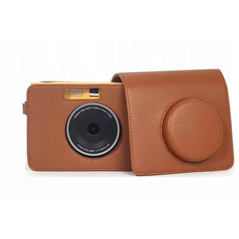 LOVEINSTANT Case Cover Pouch for Kodak Mini Shot 3 Era MS300 Instant Camera - Brown