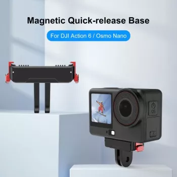 PULUZ Magnetic Quick Release Mount Adapter, skirtas DJI Osmo Action 6 / Nano / GoPro laikikliams PU1070B