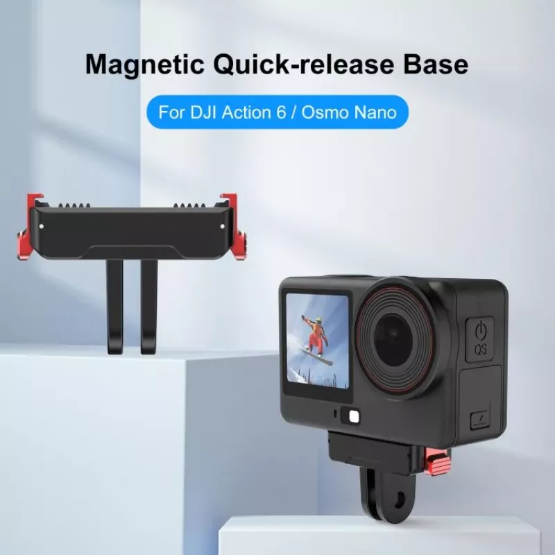 PULUZ Magnetic Quick Release Mount Adapter, skirtas DJI Osmo Action 6 / Nano / GoPro laikikliams PU1070B