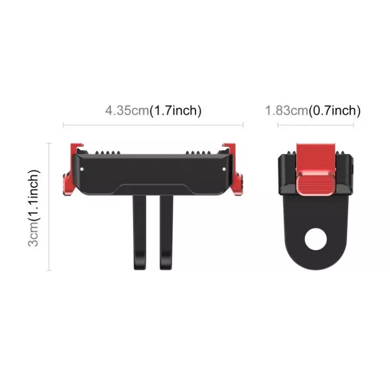 PULUZ Magnetic Quick Release Mount Adapter, skirtas DJI Osmo Action 6 / Nano / GoPro laikikliams PU1070B