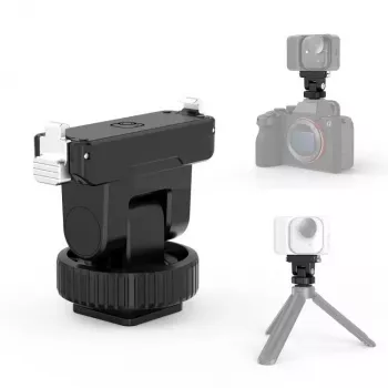 PULUZ Magnetinis greito atlaisvinimo laikiklis su 1/4 colio sriegiu ir šalto bato adapteriu, skirtas Insta360 GO Ultra, veiksmo kameroms - PU1073B