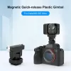 PULUZ Magnetinis greito atlaisvinimo laikiklis su 1/4 colio sriegiu ir šalto bato adapteriu, skirtas Insta360 GO Ultra, veiksmo kameroms - PU1073B