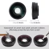PULUZ plataus kampo objektyvas FOV 185° DJI Osmo Action 6 / HD stiklas / PU1103