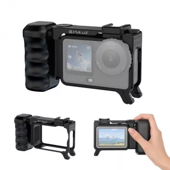 PULUZ Frame Mount + Grip + Cold Shoe Adapter, skirta DJI Osmo Action 6 / PU1096B