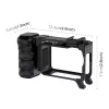 PULUZ Frame Mount + Grip + Cold Shoe Adapter, skirta DJI Osmo Action 6 / PU1096B