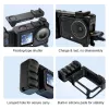 PULUZ Frame Mount + Grip + Cold Shoe Adapter, skirta DJI Osmo Action 6 / PU1096B