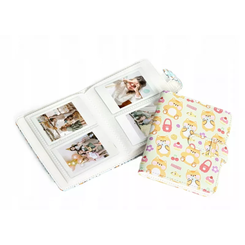LOVEINSTANT fotoalbumas 64x, skirtas Fujifilm Instax Mini 99, 41, 12, 40, 11, Evo, Liplay, Link / Meškiukai – Piknikas