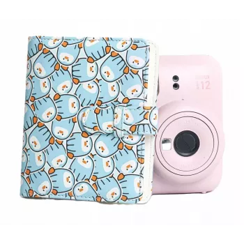 LOVEINSTANT Fotoalbumas 64x, skirtas Fujifilm Instax Mini 99 41 12 40 11 Evo Liplay Link / Mėlynieji pingvinai