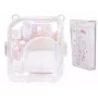 LOVEINSTANT 2-in-1 rinkinys: Dėklas ir nuotraukų dėžutė Fuji Instax Mini 12, permatomas blizgantis