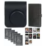 LOVEINSTANT 4-in-1 Accessory Bundle, Fujifilm Instax Mini 41 – juodas dėklas, albumas, rėmeliai ir lipdukai