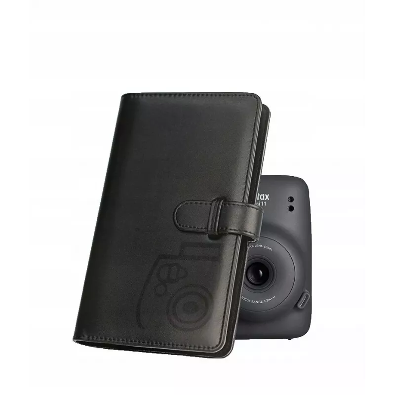 LOVEINSTANT Case Cover Pouch for Fujifilm Instax Mini 41 + Photo Album for 96 Photos / Black