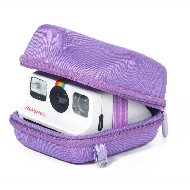LOVEINSTANT Hard EVA Camera Case for Polaroid Go - Violetinė