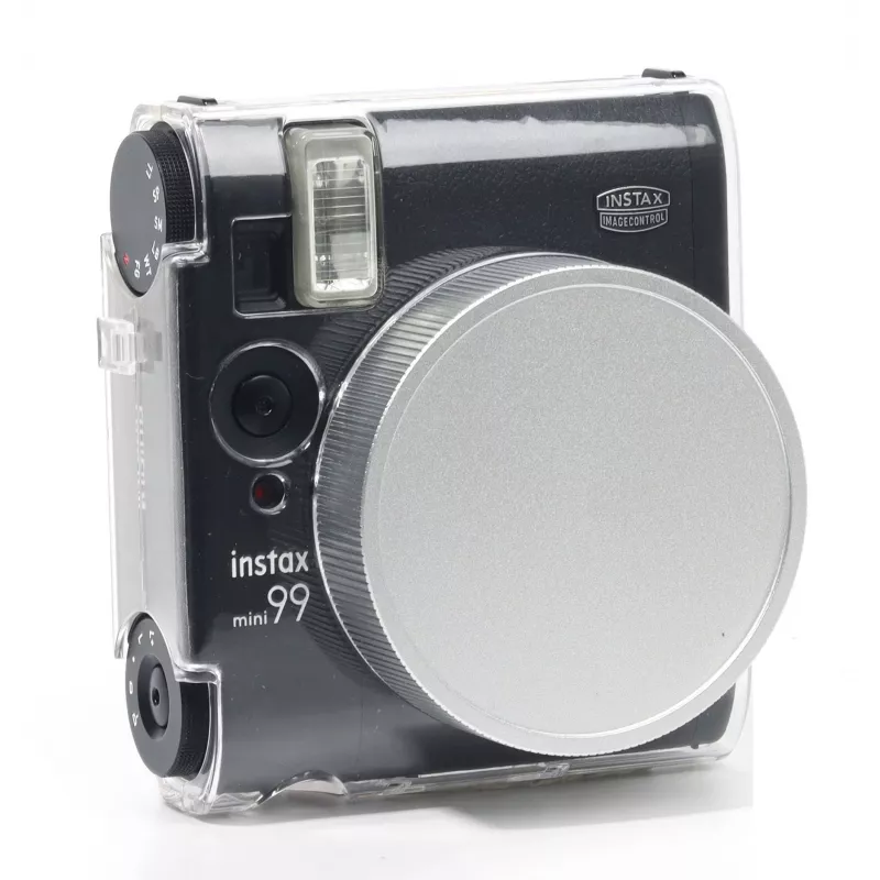 LOVEINSTANT apsauginis objektyvo dangtelis, skirtas Fujifilm Instax Mini 99 fotoaparatui – sidabrinis