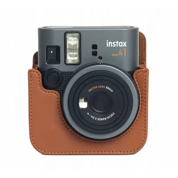 LOVEINSTANT Dėklas, skirtas Fujifilm Instax Mini 41 fotoaparatui, ruda spalva