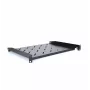 RACKTEL RL-PD600S 1U 19 colių priekinio montavimo lentyna, 600 mm gylis, 20 kg apkrova, juoda (RAL 9005)