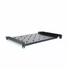 RACKTEL RL-PD600S 1U 19 colių priekinio montavimo lentyna, 600 mm gylis, 20 kg apkrova, juoda (RAL 9005)