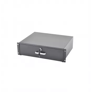 RACKTEL RL-SZ3U 3U slankiojantis stalčius 19 colių stelažams, juodas (RAL 9005)