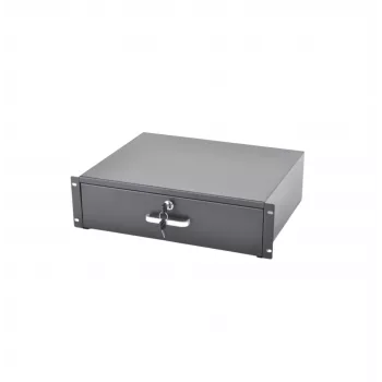 RACKTEL RL-SZ3U 3U slankiojantis stalčius 19 colių stelažams, juodas (RAL 9005)