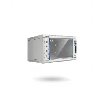 RACKTEL RL-6606WR-G 6U sieninis tinklo spintos korpusas 600x600mm plokščios pakuotės pilkas