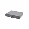 RACKTEL RL-SZ2U 2U Rack Drawer - 19-inch Steel Shelf with Key Lock, Black (RAL 9005)