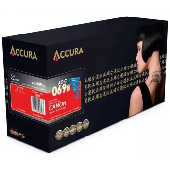 Accura AC-C069HC suderinamas kasečių rinkinys Canon CRG-069H (5097C002) XL didelės išeigos juoda