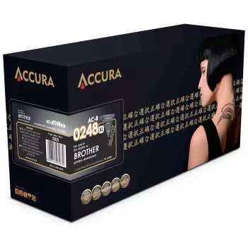 ACCURA Compatible Brother TN-248XLBK Toner Cartridge – juoda, didelės talpos (XL)