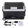 HCALORY D55M+ Automobilinis šaldytuvas su Bluetooth, 55L, kompresorius, -20°C iki +20°C, DC 12V/24V, AC 100-240V, juodas