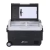 HCALORY D55M+ Automobilinis šaldytuvas su Bluetooth, 55L, kompresorius, -20°C iki +20°C, DC 12V/24V, AC 100-240V, juodas