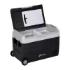 HCALORY D55M+ Automobilinis šaldytuvas su Bluetooth, 55L, kompresorius, -20°C iki +20°C, DC 12V/24V, AC 100-240V, juodas