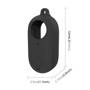 PULUZ Silikoninis apsauginis dėklas su objektyvo dangteliu, skirtas Insta360 GO 3 – juoda