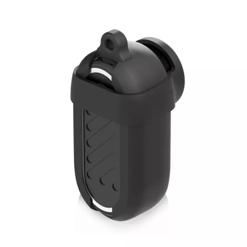 PULUZ Silikoninis apsauginis dėklas su objektyvo dangteliu, skirtas Insta360 GO 3 – juoda