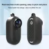 PULUZ Silikoninis apsauginis dėklas su objektyvo dangteliu, skirtas Insta360 GO 3 – juoda
