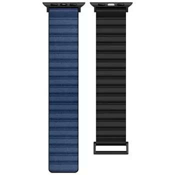 Beline Apple Watch Magnetic Pro Strap 42/44/45/49mm Black/Blue