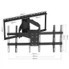 KINGMOUNT KG-1028 pasukamas ir pakreipiamas televizoriaus sieninis laikiklis 42-100 colių ekranams, VESA nuo 200x100 iki 800x400, iki 45,5 kg