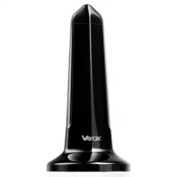 VAYOX VA0127 Vidinė DVB-T/T2 antena, juoda, 28 dBi, 3 m koaksialinis kabelis, maitinama USB