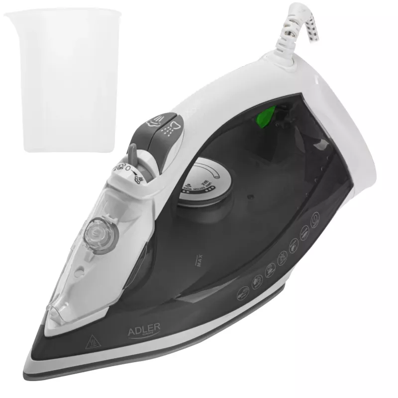 Adler AD 5051 Garų lygintuvas su keraminiu padu, 2600 W, 350 ml talpa
