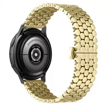 Beline Watch Strap 20mm Metal Honeycomb Gold