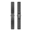 Beline Watch Band 22mm Metal Honeycomb Black