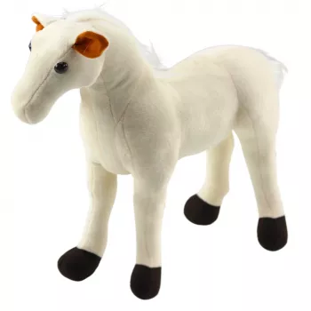 LEAN TOYS Plush Horse minkštas žaislas arkliukas 40cm x 37cm