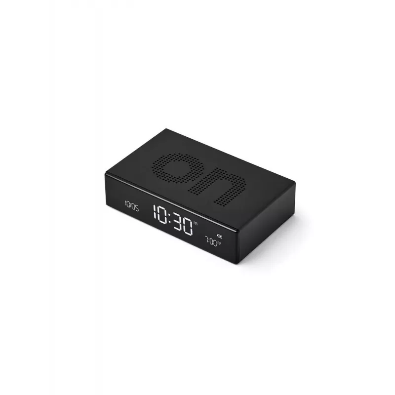 LEXON Flip Premium žadintuvas, dvipusis, juodas LR152N