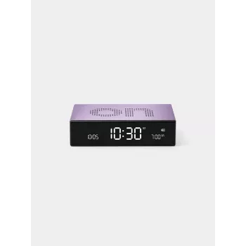 LEXON Flip Premium žadintuvas su reversiniu dizainu, violetinis LR152LL