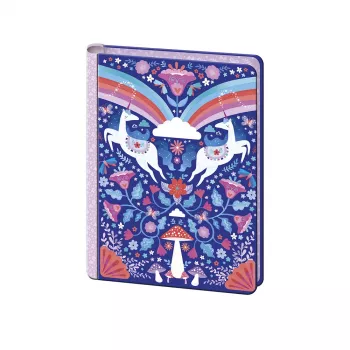 Janod Dreamland Unicorn Stationery Set 40 Pieces - Invitations, Thank You Cards, Envelopes, Stickers, Pen